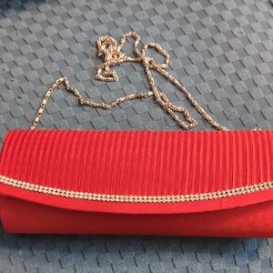 Elegant Red Clutch Bag